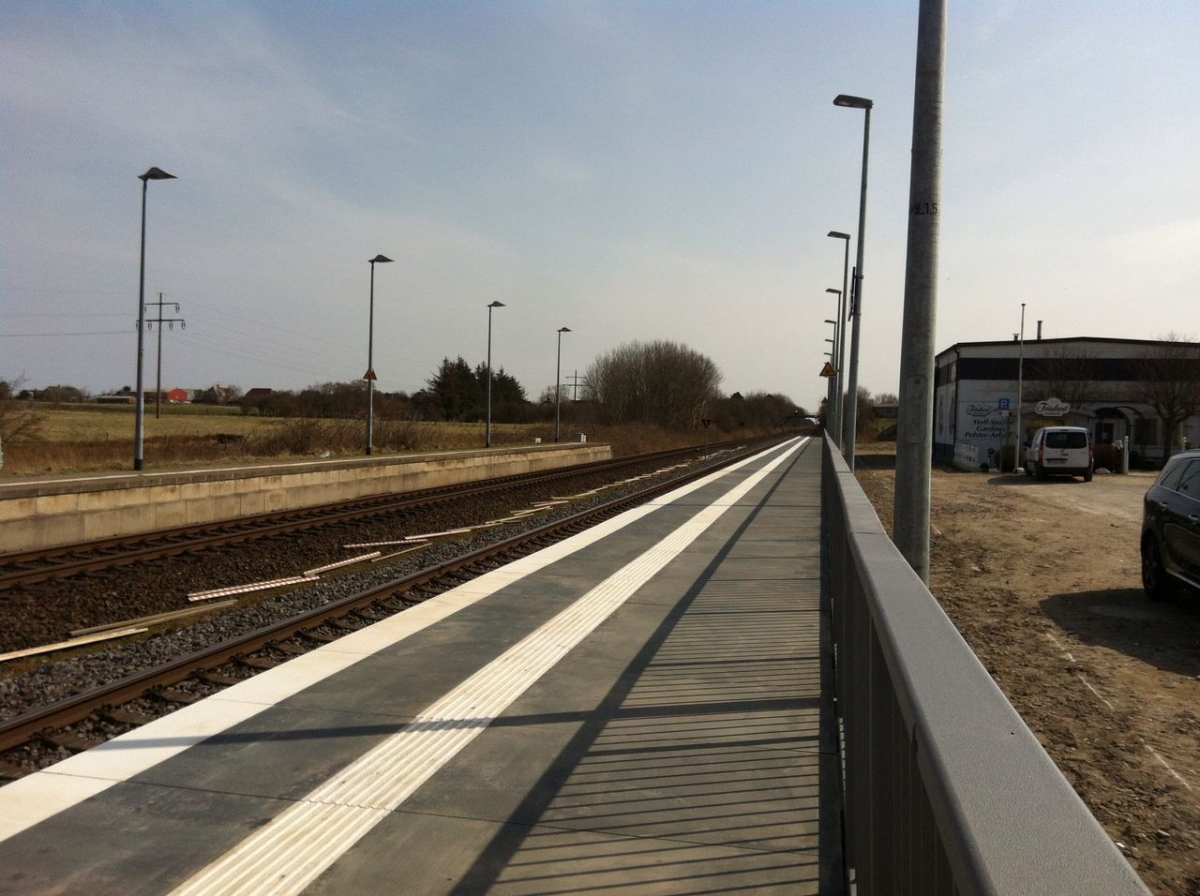 Referenz GFK - Bahnhof Morsum Sylt